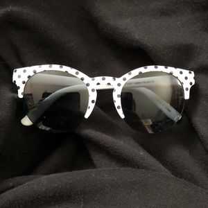 Baby/toddler black & white polka dot sunglasses